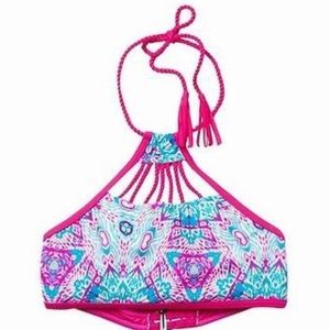 Vigoss Girls Halter Neck Tankini Bikini Top Size 10